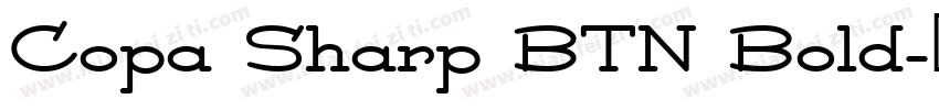 Copa Sharp BTN Bold字体转换